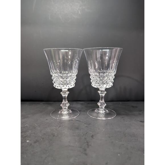 W.M. Dalton Lead Crystal Wine Glasses Set, 24% French Lead, Hand Blown Glassware - Picture 2 of 9